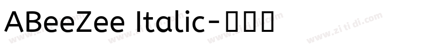 ABeeZee Italic字体转换